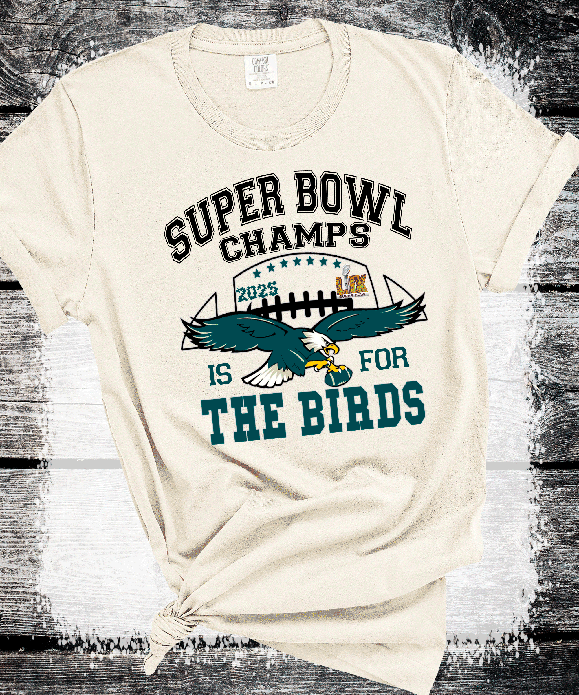 A Blessed Texas Mess Boutique Super Bowl Philadelphia Football Eagles Super Bowl Champs Trending Eagles Fan… — A Blessed Texas Mess Boutique branding close-up
