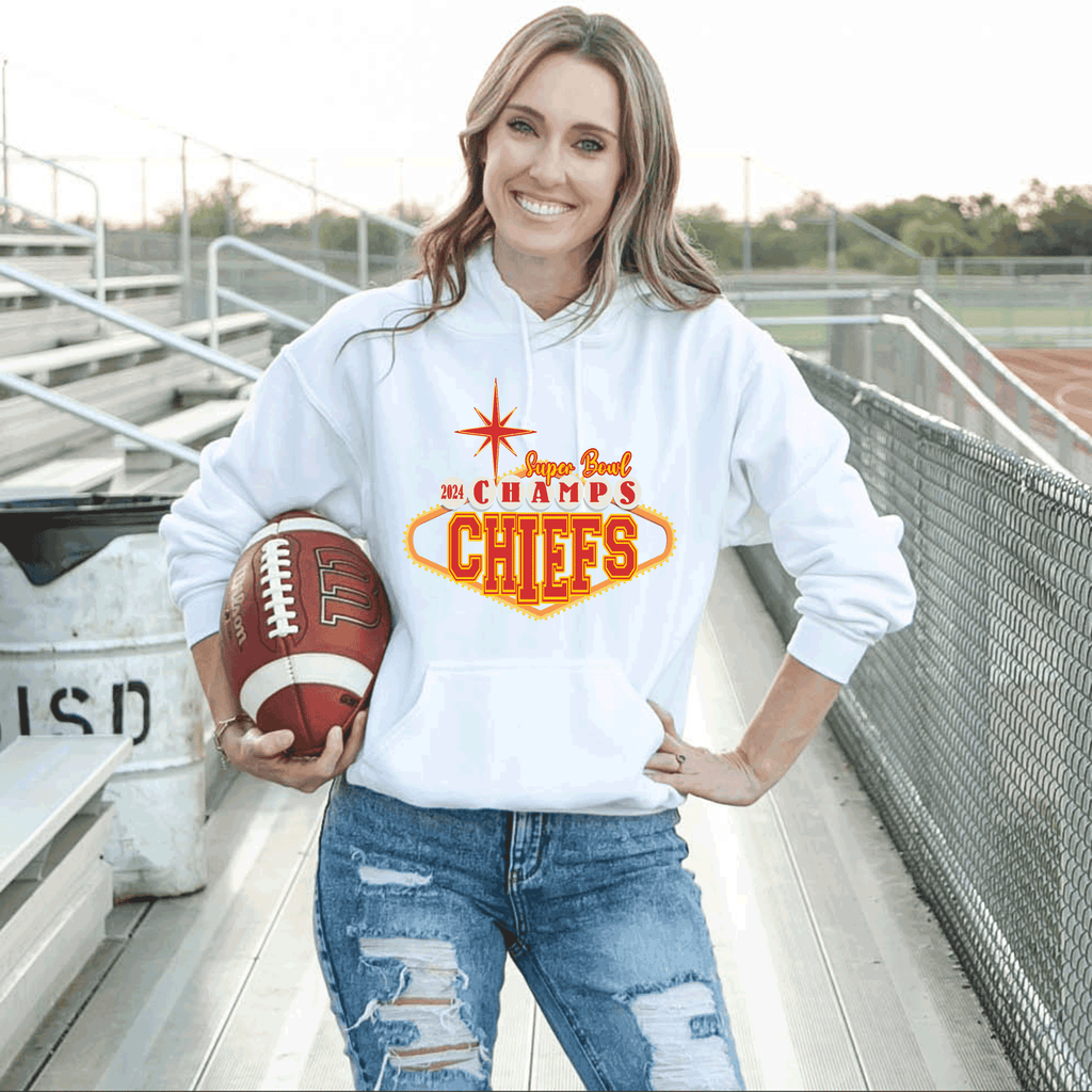A Blessed Texas Mess Boutique 2024 Super Bowl Champions Vegas Chiefs Football Super Bowl 2024 Kansas City — main product shot