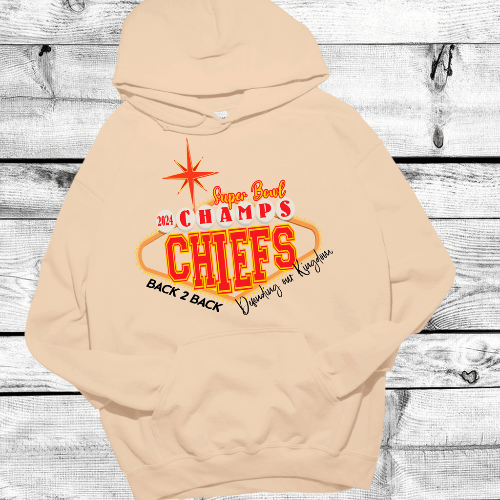 A Blessed Texas Mess Boutique 2024 Super Bowl Champions Vegas Chiefs Football Super Bowl 2024 Kansas City — detail shot 6