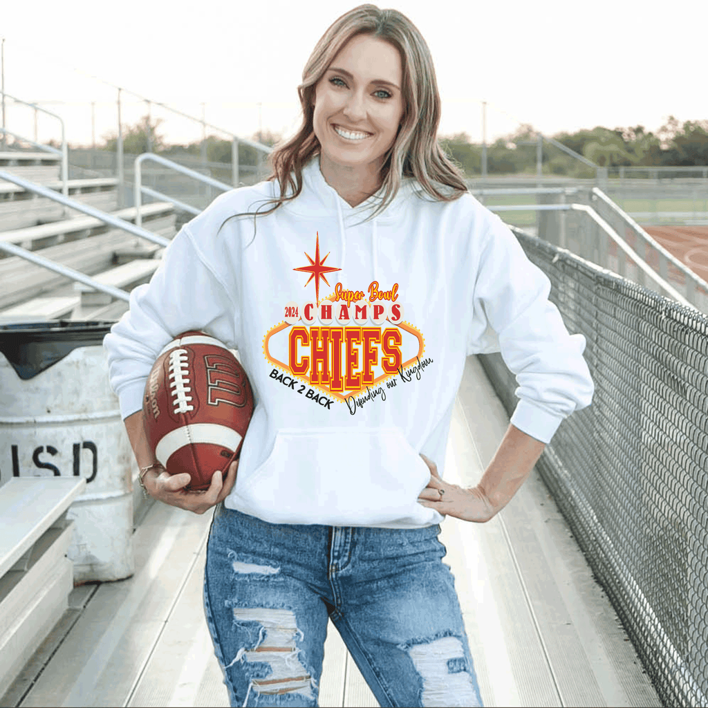 A Blessed Texas Mess Boutique 2024 Super Bowl Champions Vegas Chiefs Football Super Bowl 2024 Kansas City — main product shot