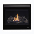 Superior Fireplaces 40-Inch Contemporary Black Glass Direct Vent Natural Gas Fireplace With Battery Back Up [DRC3040DEN-B] (S