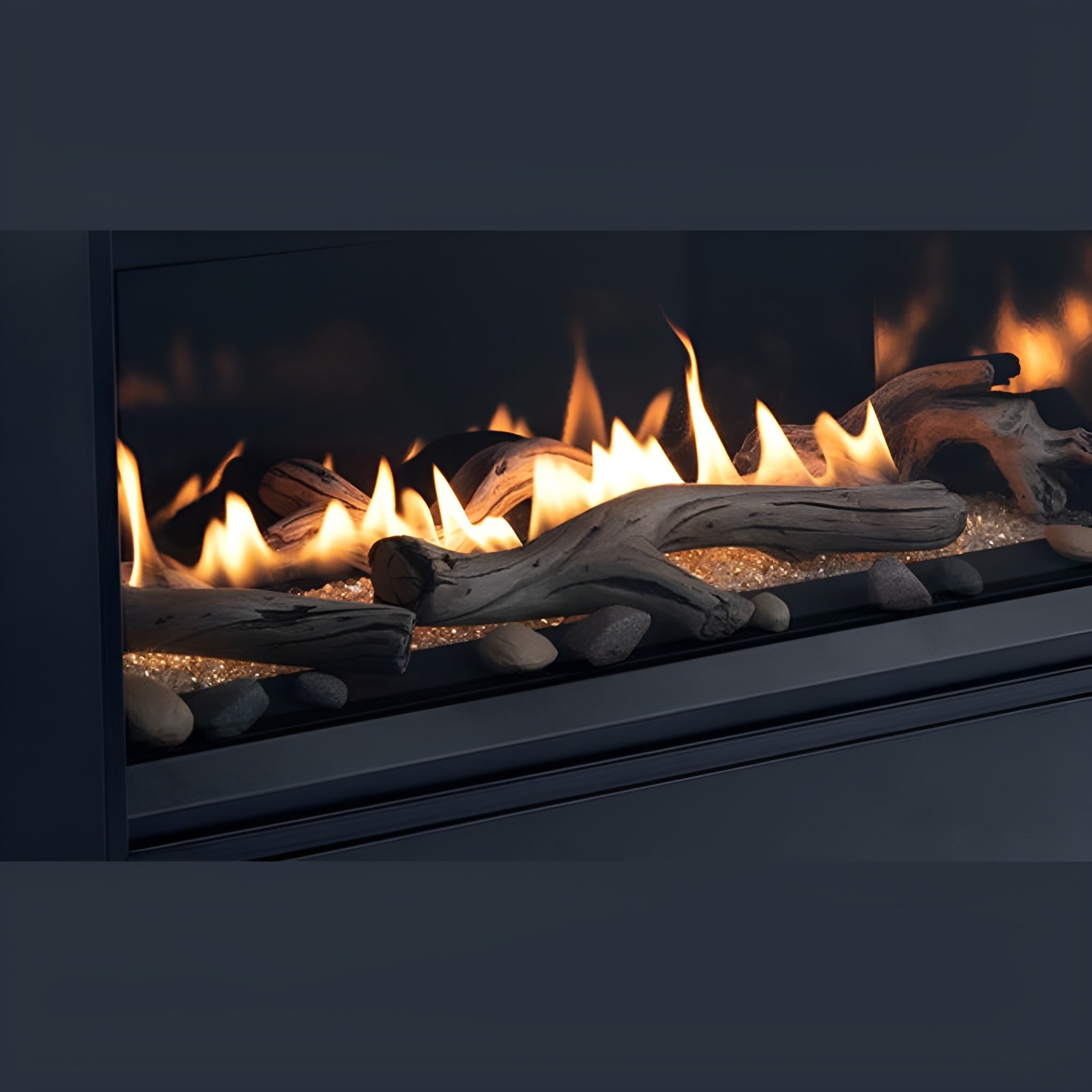 Superior Fireplaces 45-Inch Contemporary Linear Direct Vent Fireplace Wih Blower [DRL3545TEN/P] (SAK49194) – SAKSBY WHOLESALE