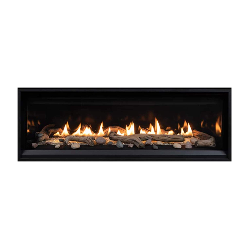 Superior Fireplaces 55-Inch Linear 28K BTU Direct Vent Natural Gas Fireplace With Blower And Remote Control [DRL3555TEN] (SAK