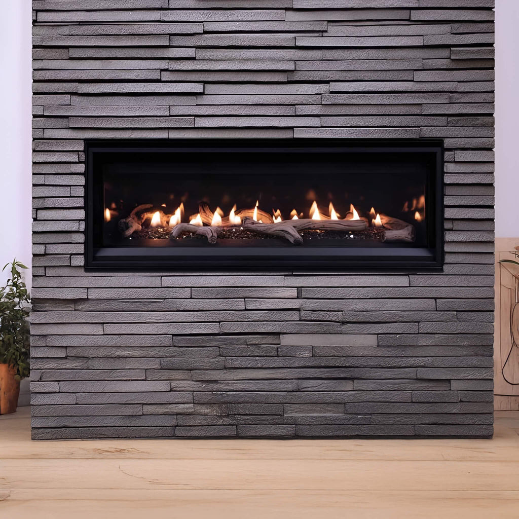 Superior Fireplaces DRL2000 55-Inch Linear Direct Vent Natural Gas Fireplace With Sceen Barrier [DRL2055TEN] (SAK42051) – SAK