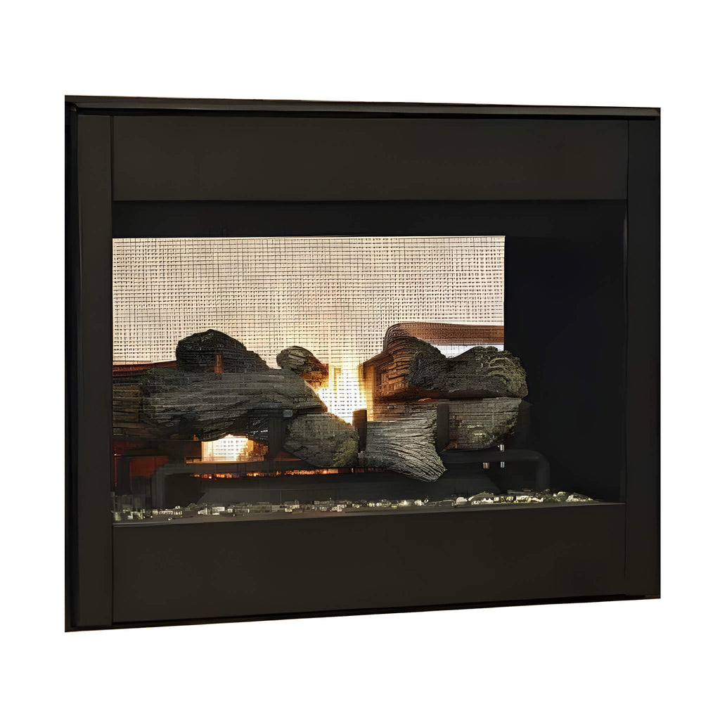 Superior Fireplaces 35-Inch Electronic Ignition Natural Gas Direct Vent See-Through Fireplace [DR35STDEN] (SAK20581) – SAKSBY