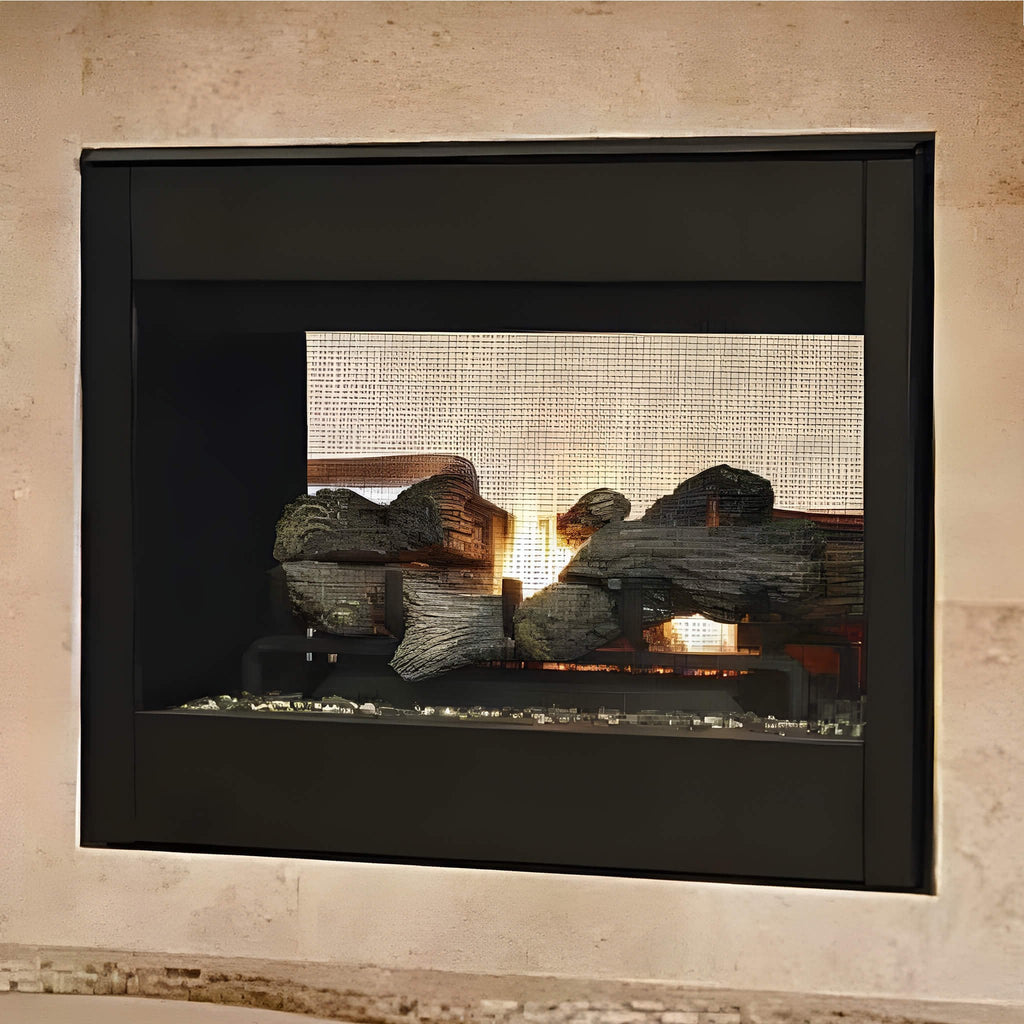 Superior Fireplaces 35-Inch Electronic Ignition Natural Gas Direct Vent See-Through Fireplace [DR35STDEN] (SAK20581) – SAKSBY