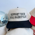 Coco & Rho Support Your Local Hairstylist - Trucker Hat — main product shot