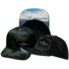 Surf Baseball Hat — Green Camo / Black