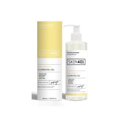 Skin401 BHA Purify Cleansing Gel: Blackhead Removal, Vegan Salicylic Acid Face Wash for Oily & Acne-Prone Skin - Deep Pore Cleansing & Exfoliating