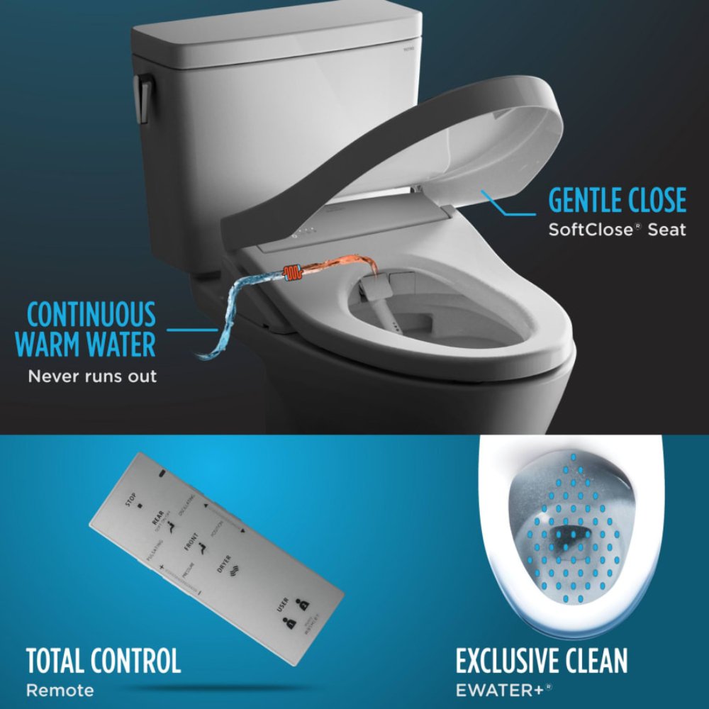 [SW573#01] TOTO Washlet S300E Round Soft Close Bidet Seat (SAK75014) – SAKSBY WHOLESALE, view 11