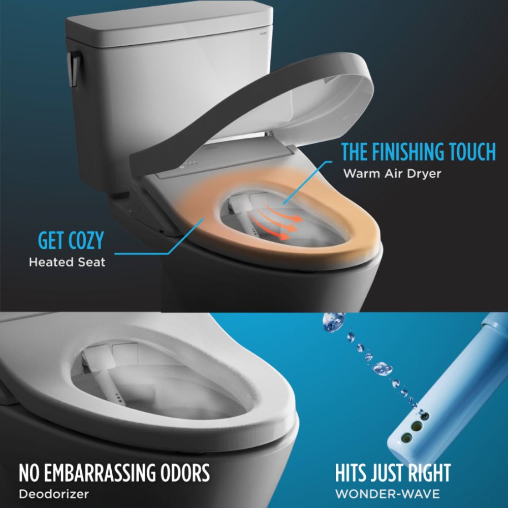 [SW573#01] TOTO Washlet S300E Round Soft Close Bidet Seat (SAK75014) – SAKSBY WHOLESALE, view 10