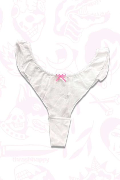 Thrash Happy Sweet Cheeks Ruffle Thong — main product shot