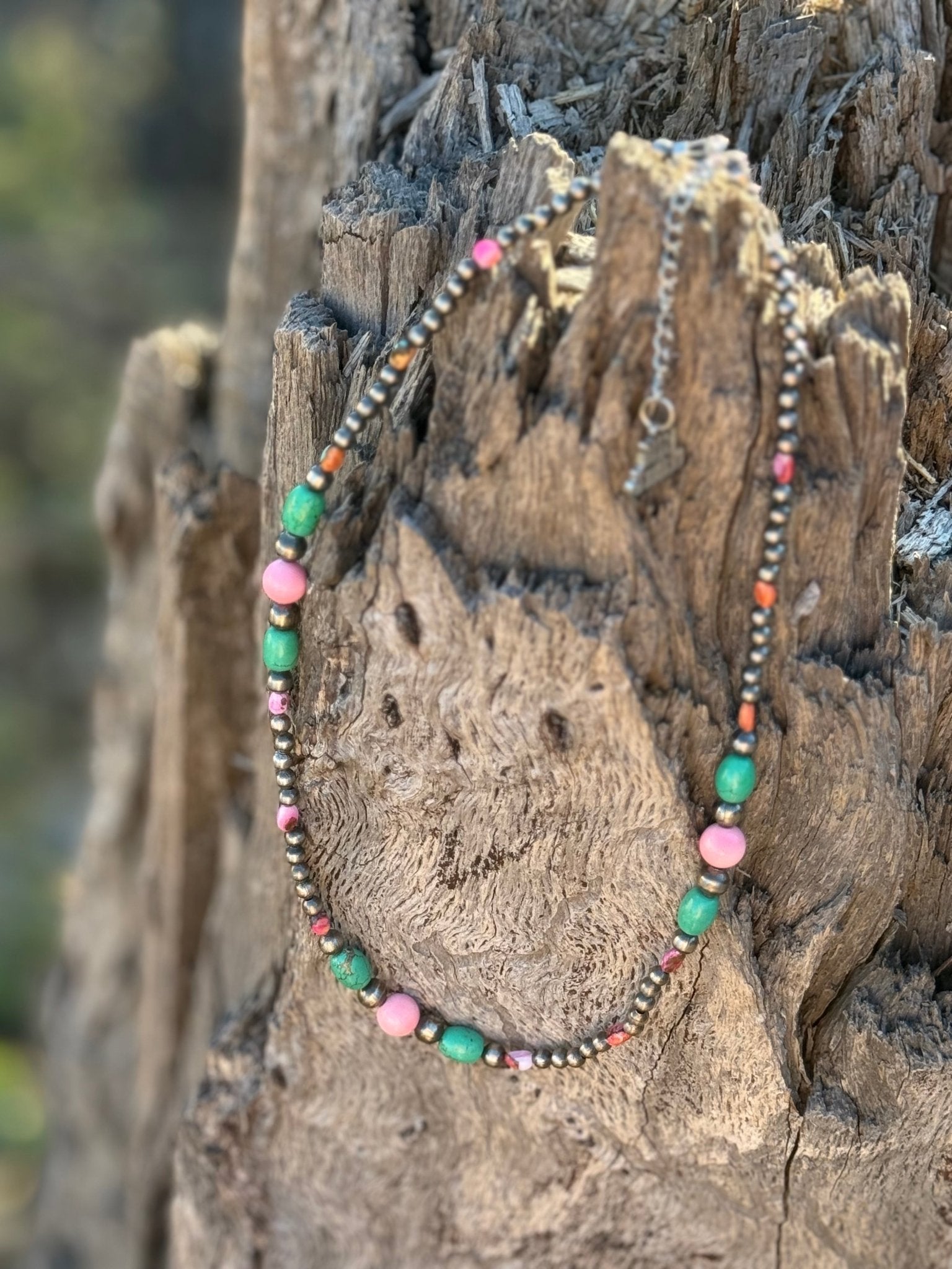 Wild Junkie Sweet Serenity Beaded Necklace — lifestyle context