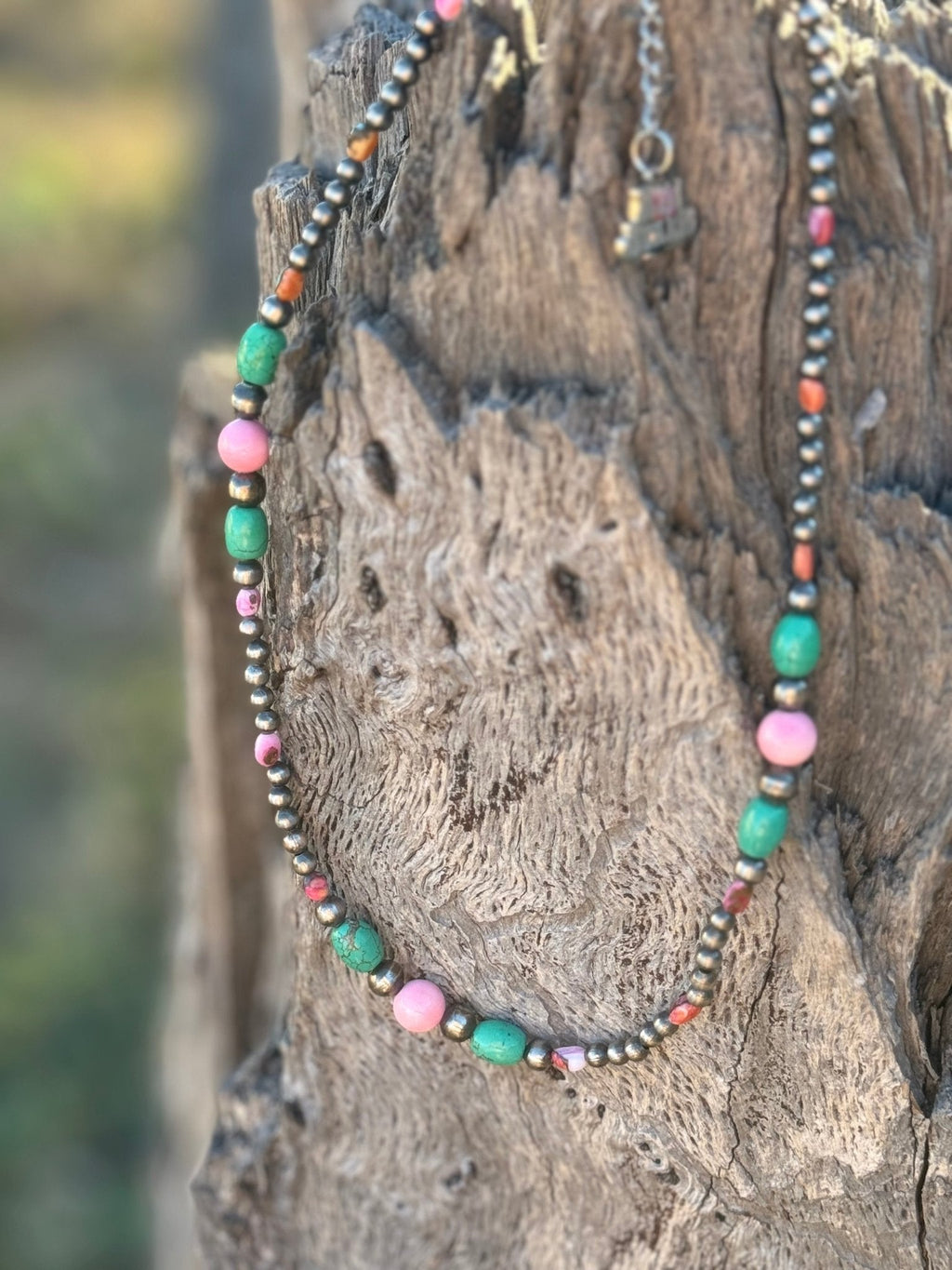 Wild Junkie Sweet Serenity Beaded Necklace — side view