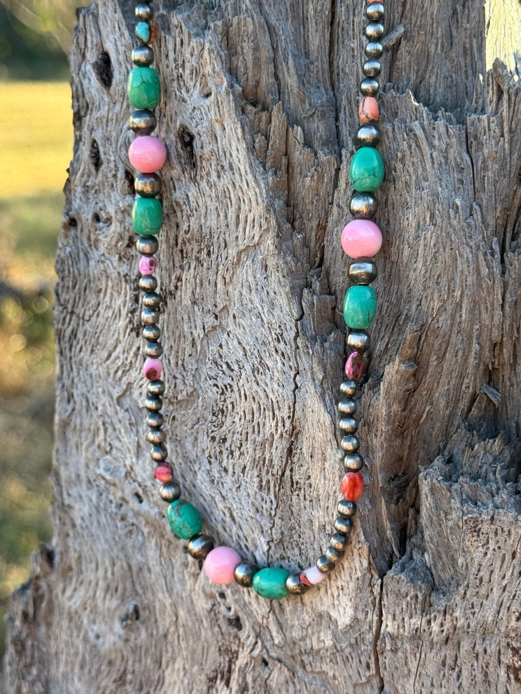 Wild Junkie Sterling Silver Sweet Serenity Beaded Necklace — alternative angle