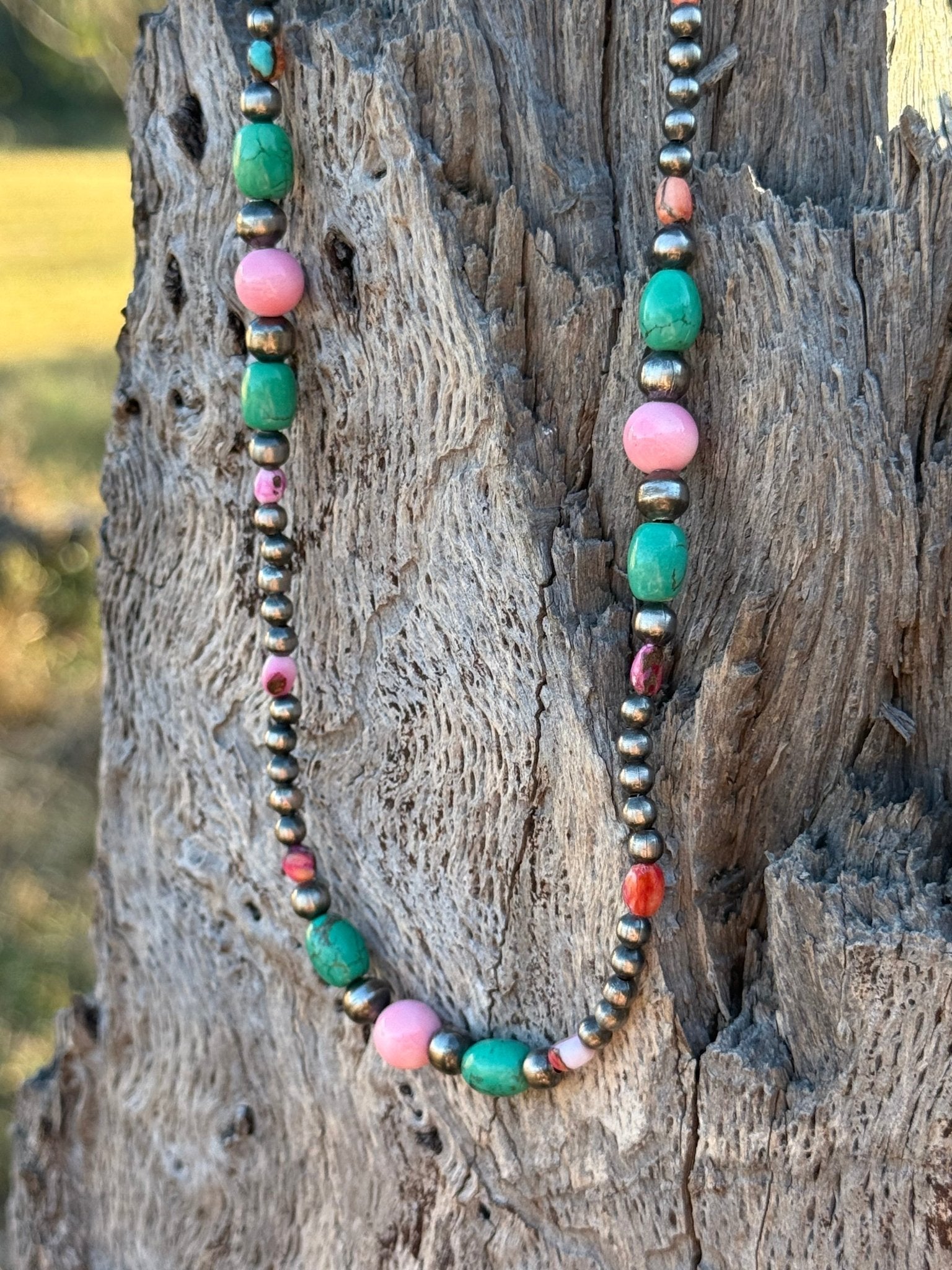 Wild Junkie Sterling Silver Sweet Serenity Beaded Necklace — alternative angle