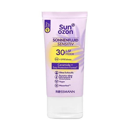 Sunozon Vegan Purple Face Cream with SPF 30 - Sensitive Skin Moisturizer for Face, Neck & Decolletage by Beauty Care Bag