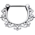 BodyCandy 16G 5/16 Delightful Filigree Twist Septum Clicker — main product shot