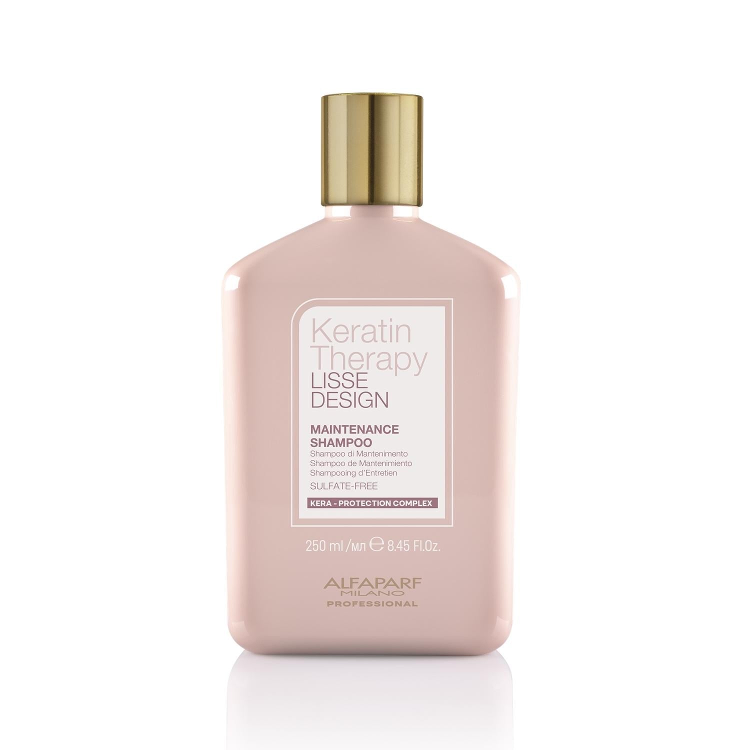 Alfaparf Keratin Therapy Lisse Design Keratin Shampoo - 250ml, Repairs & Nourishes Damaged Hair