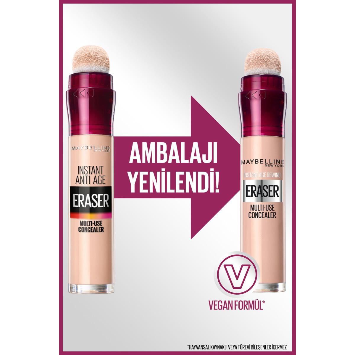 Maybelline New York Instant Anti Age Eraser Concealer - High Coverage, Anti-Aging Makeup for Flawless Complexion