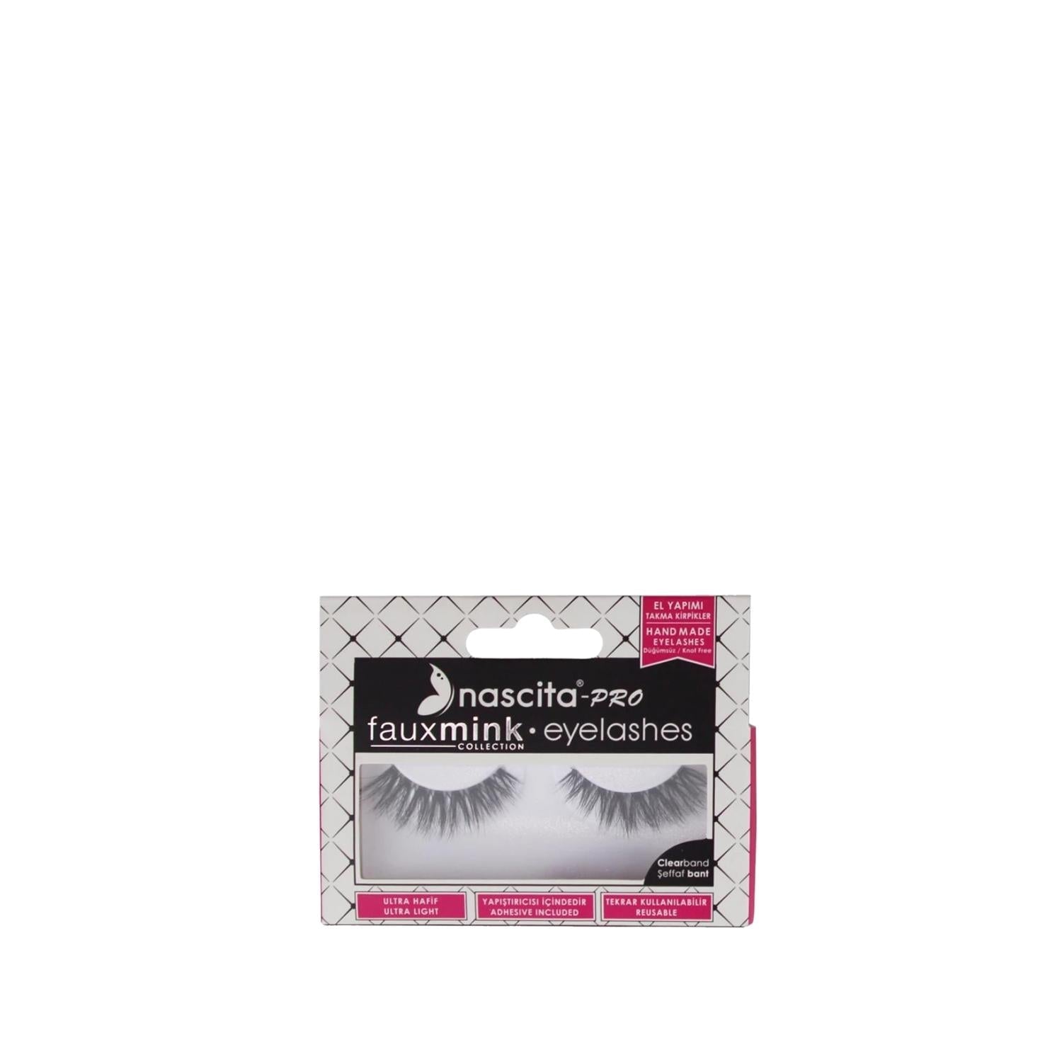 Nascita Pro Fauxmink False Eyelashes - Reusable, Natural Look, Easy Application