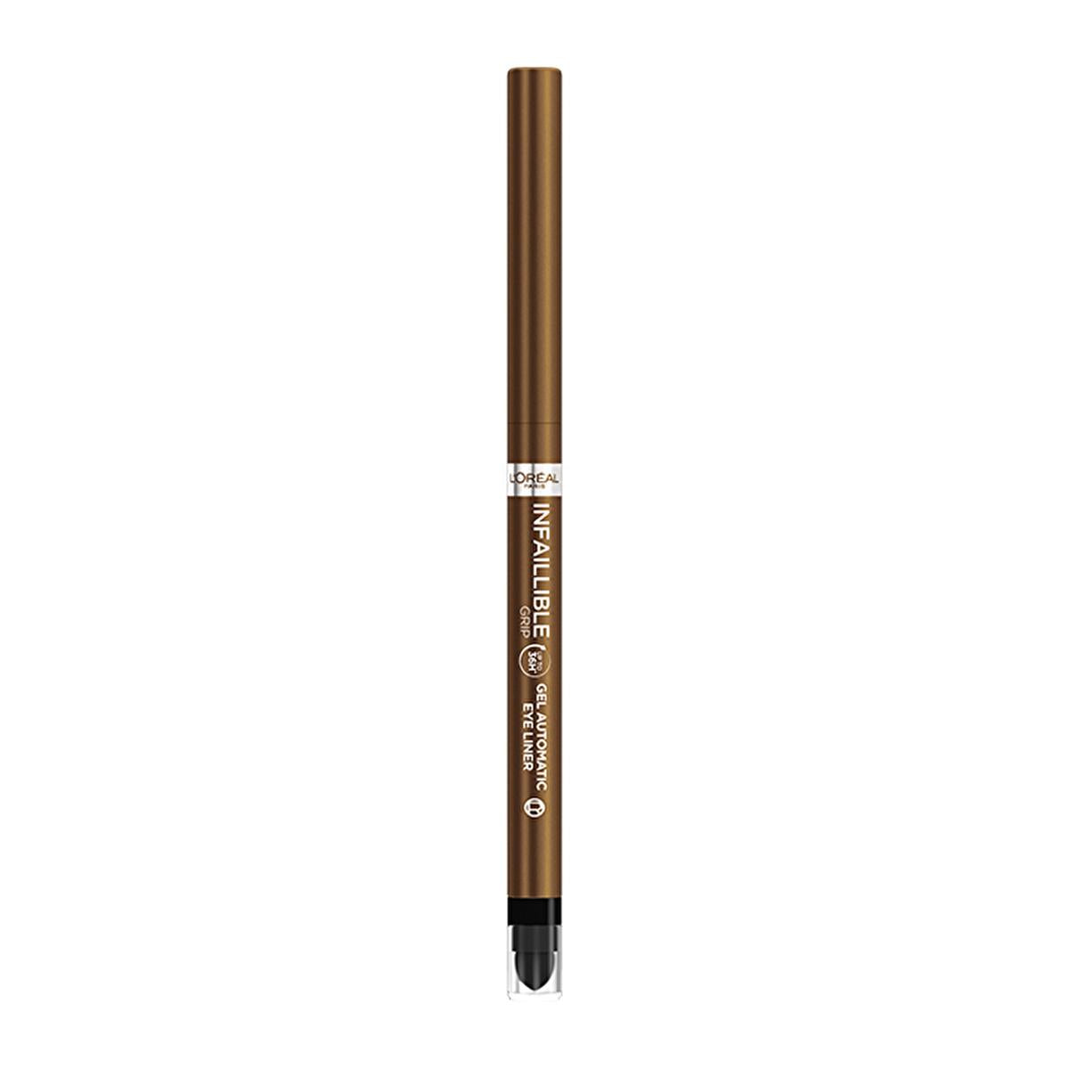 L'Oreal Paris Infaillible Bronzed Espresso Eyeliner: Long-Lasting, Smudge-Proof Gel Eyeliner for Smoky Eyes