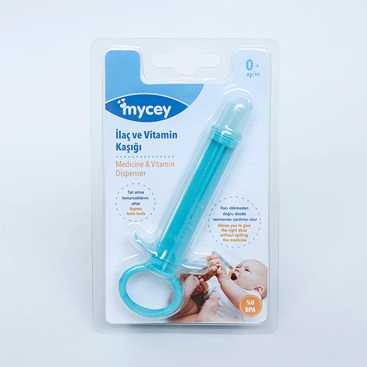 Mycey Baby Medicine Dispenser Syringe with Spoon Tip - Accurate Dosage, Easy Administration for Infants & Toddlers