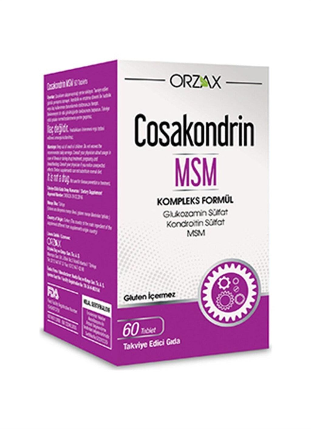 Ocean Orzax Cosakondrin MSM 60 Tablets - Joint Health Supplement with Glucosamine, Chondroitin & MSM