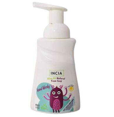 Incia Natural Foaming Soap for Children - Gentle, Paraben-Free, Olive Oil Based - 6.76 fl oz