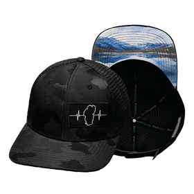 Tahoe Baseball Hat — Black Camo / Black