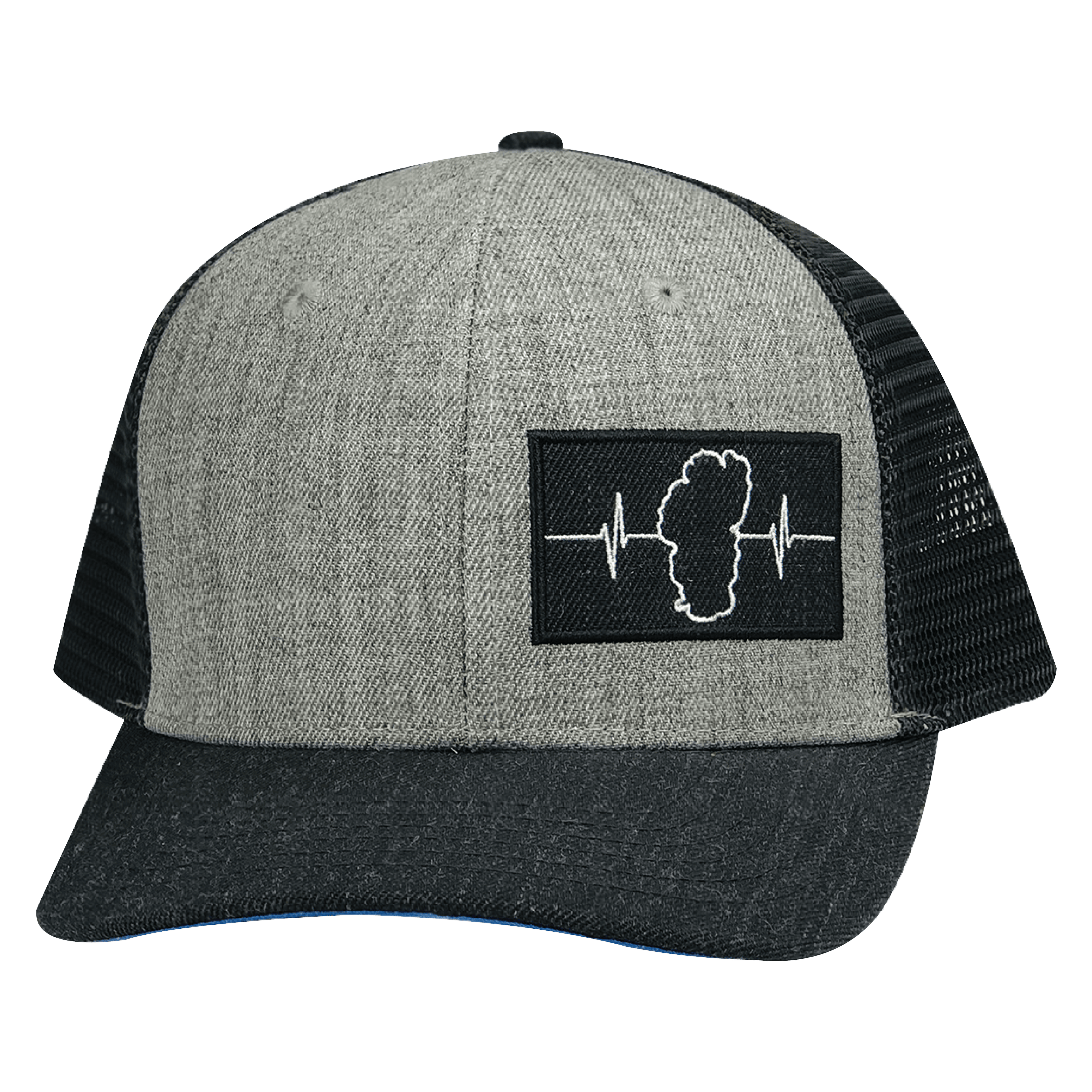 Tahoe Hat - Baseball Hat Fit - Heather Charcoal / Gray - Trucker Mesh
