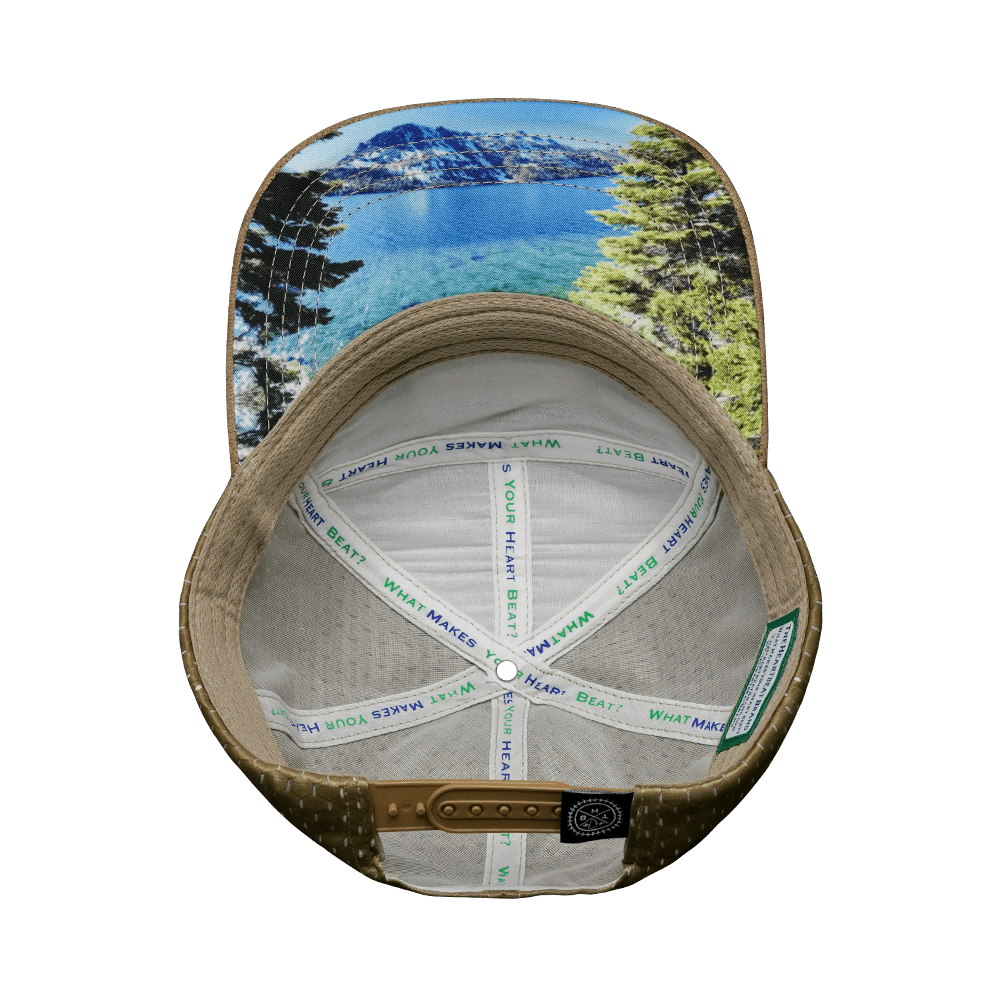 Tahoe Hat - Flat Bill - Corduroy - Tan / Black / Gray - Jersey Mesh