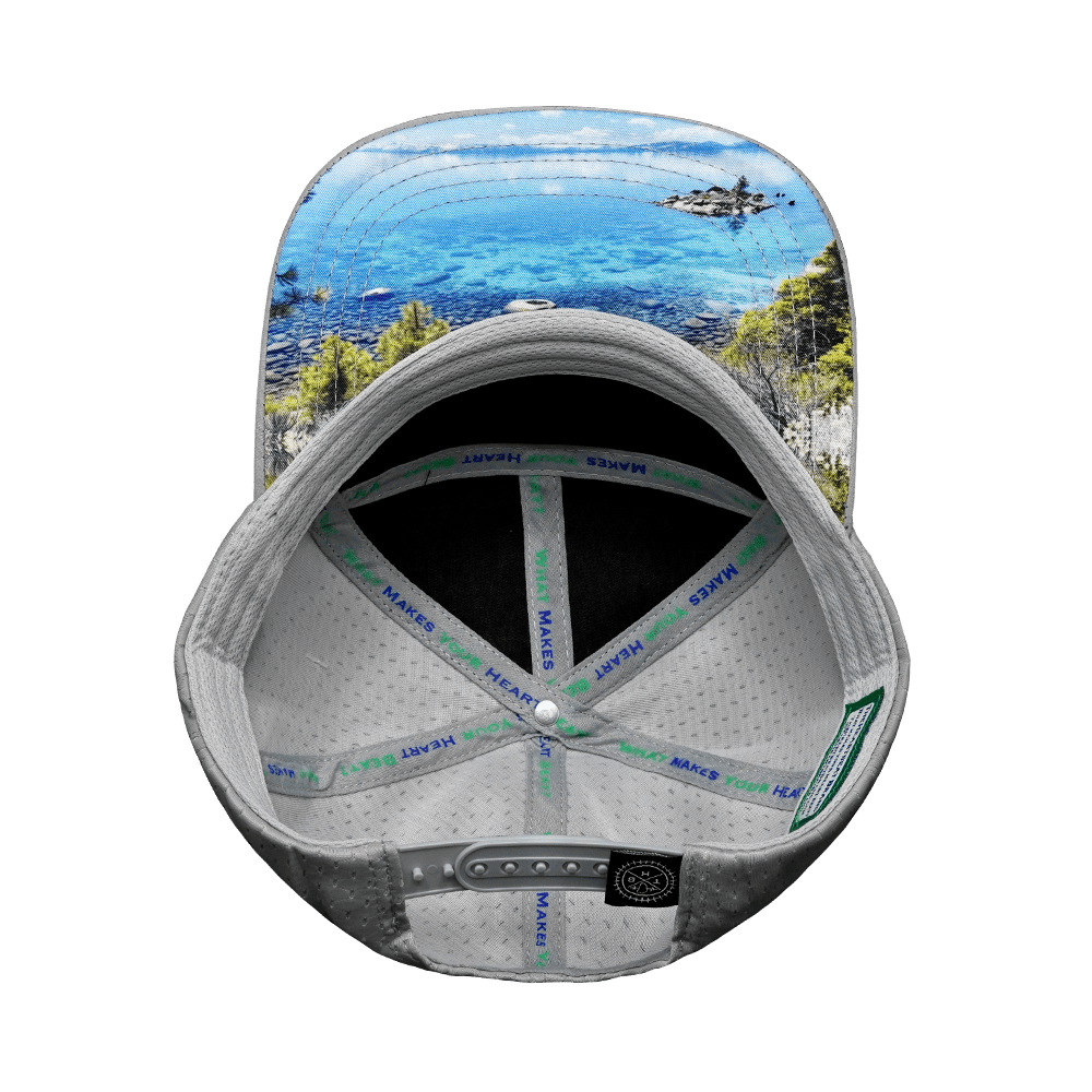 Tahoe Hat - Flat Bill - Gray / Black / Charcoal - Jersey Mesh