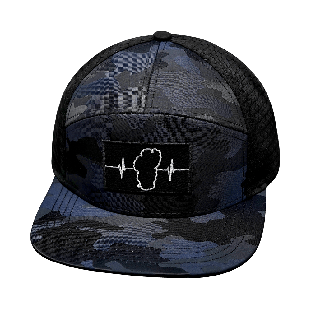Tahoe Hat - Flat Bill - Navy Camo / Black - Jersey Mesh
