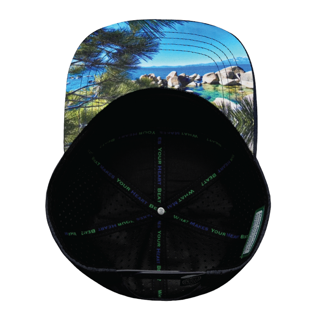 Tahoe Hat - Flat Bill - Navy / Gray / Black - Laser Mesh