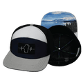 The Heartbeat Brand Tahoe Flat Bill Hat — Gray / Navy / White / Black — main product shot