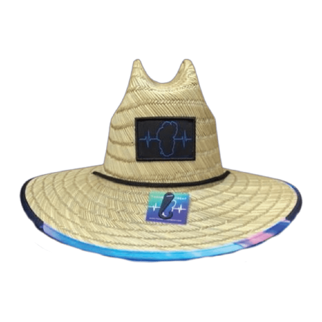 The Heartbeat Brand Tahoe Straw - Sun Hat - Emerald Bay Sunrise — lifestyle context