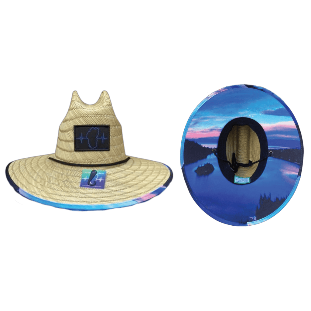 The Heartbeat Brand Tahoe Straw - Sun Hat - Emerald Bay Sunrise — main product shot