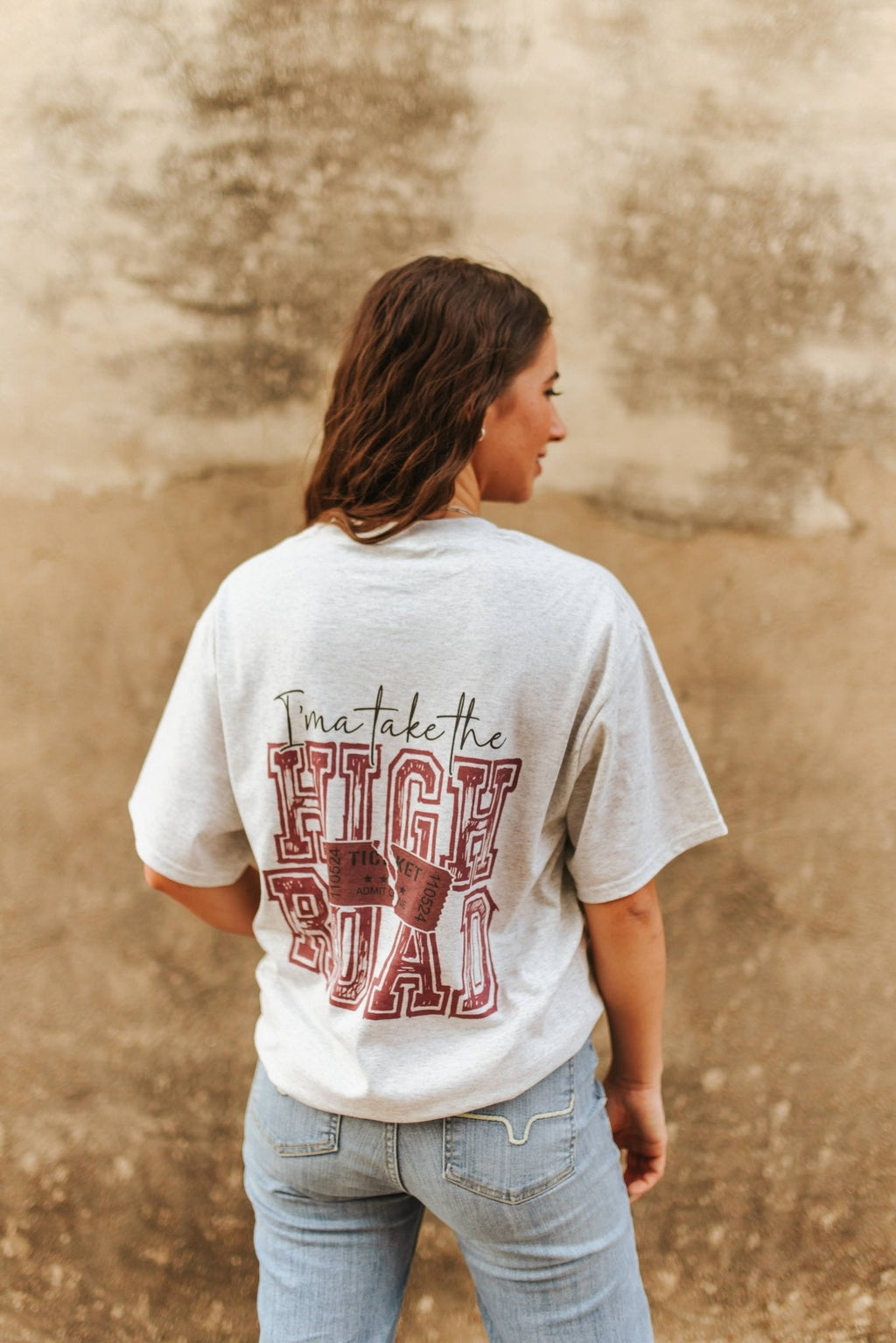 Wild Junkie Take The High Road Graphic Tee — Wild Junkie branding close-up