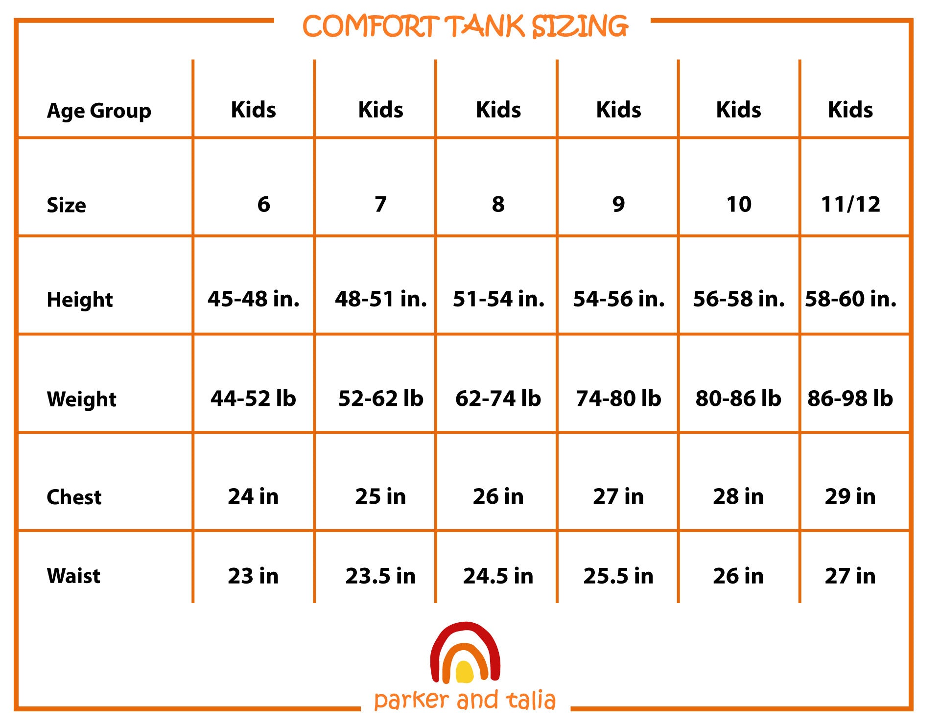 ParkerandTalia The Sensory Compression Comfort Reversible Tank - Red/White — sensory-friendly tank — detail view