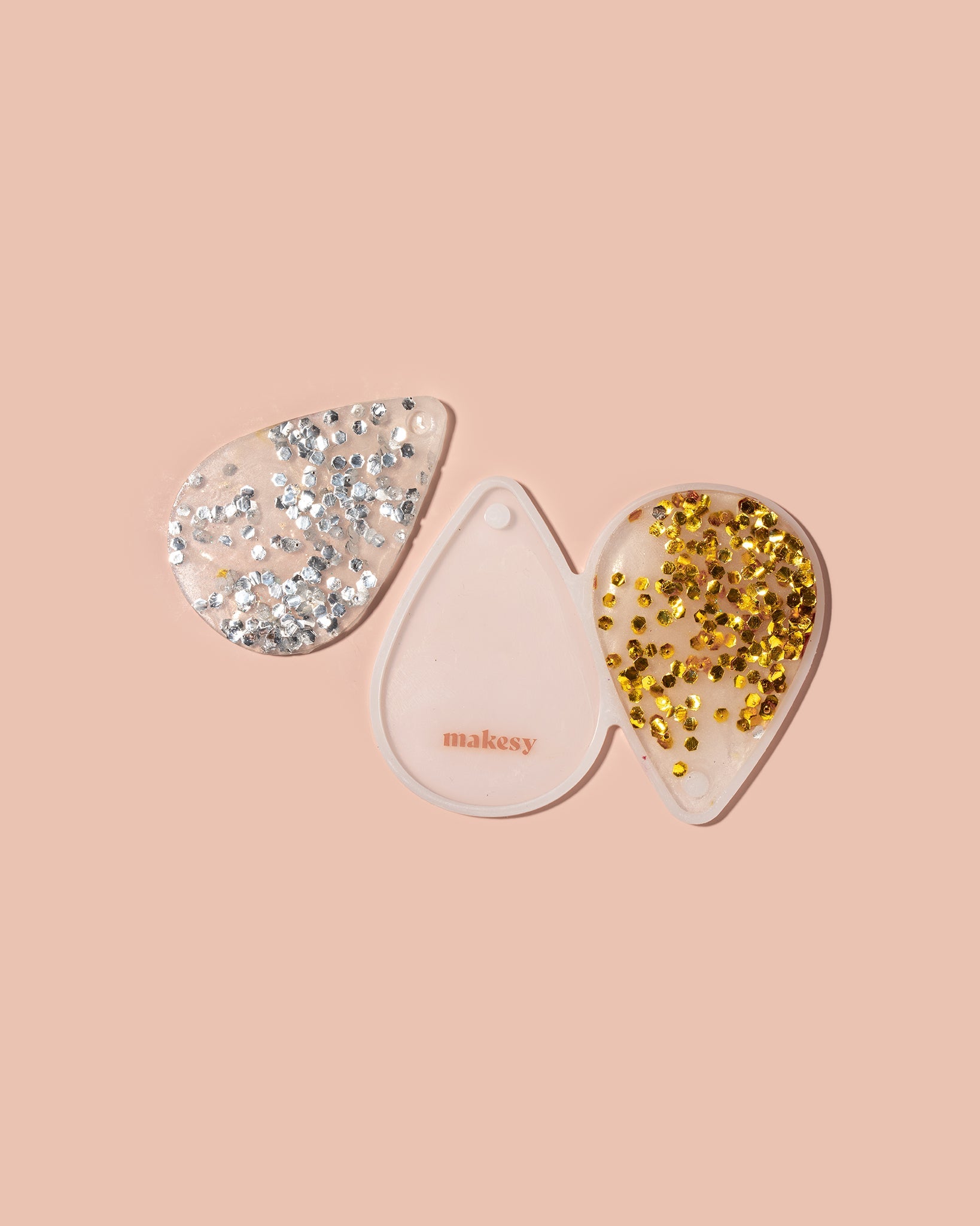 teardrop cavity silicone mold – makesy®, view 2