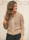 Inherit Co. Tate Crochet Open Knit Cardigan — back view