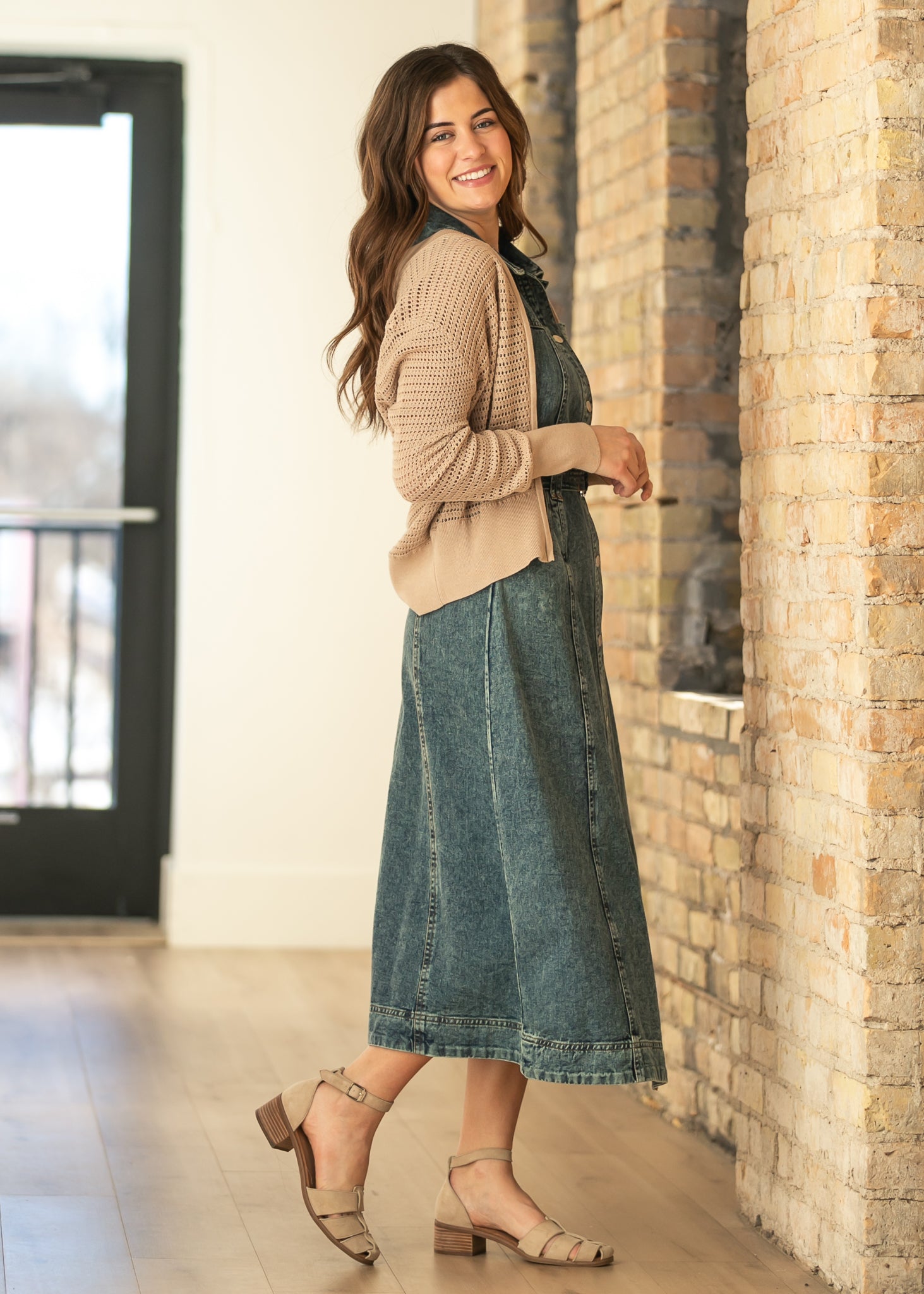 Inherit Co. Tate Crochet Open Knit Cardigan — flat-lay composition