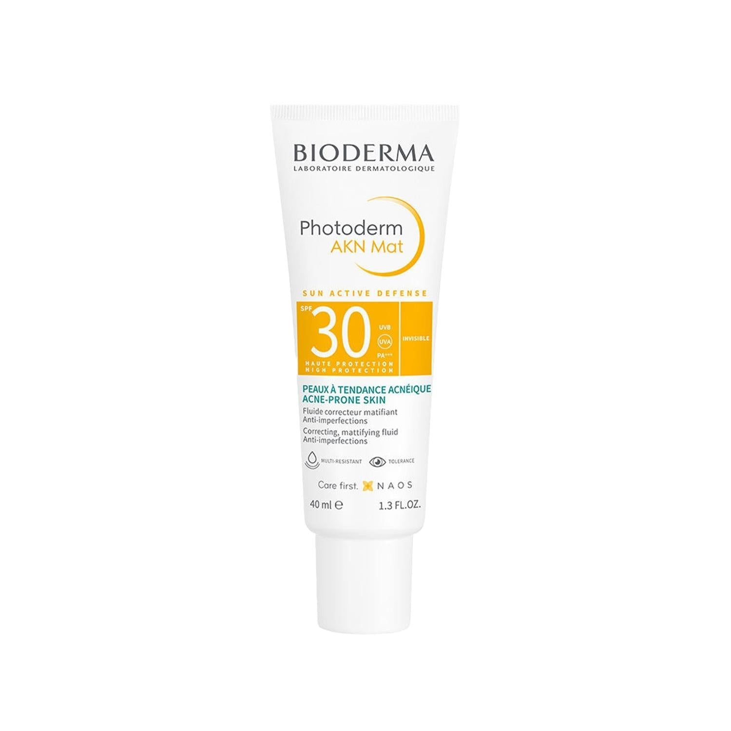 Bioderma Photoderm AKN MAT SPF 30+ Sunscreen: Oil-Free Protection for Oily & Acne-Prone Skin - Mattifying & Non-Comedogenic