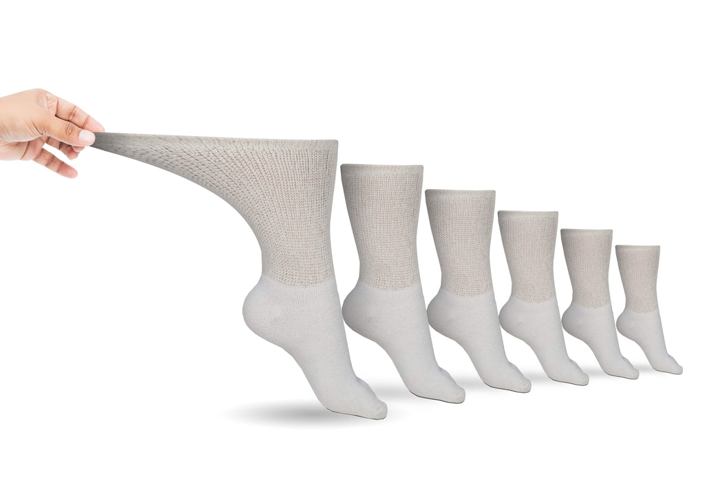 DSC Non-binding Cotton Diabetic Crew Socks (6-pair Pack) — alternative angle