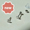 Flat Back- Teeniest Tiniest Monstera Deliciosa Earring Studs – Plant Dosage LLC