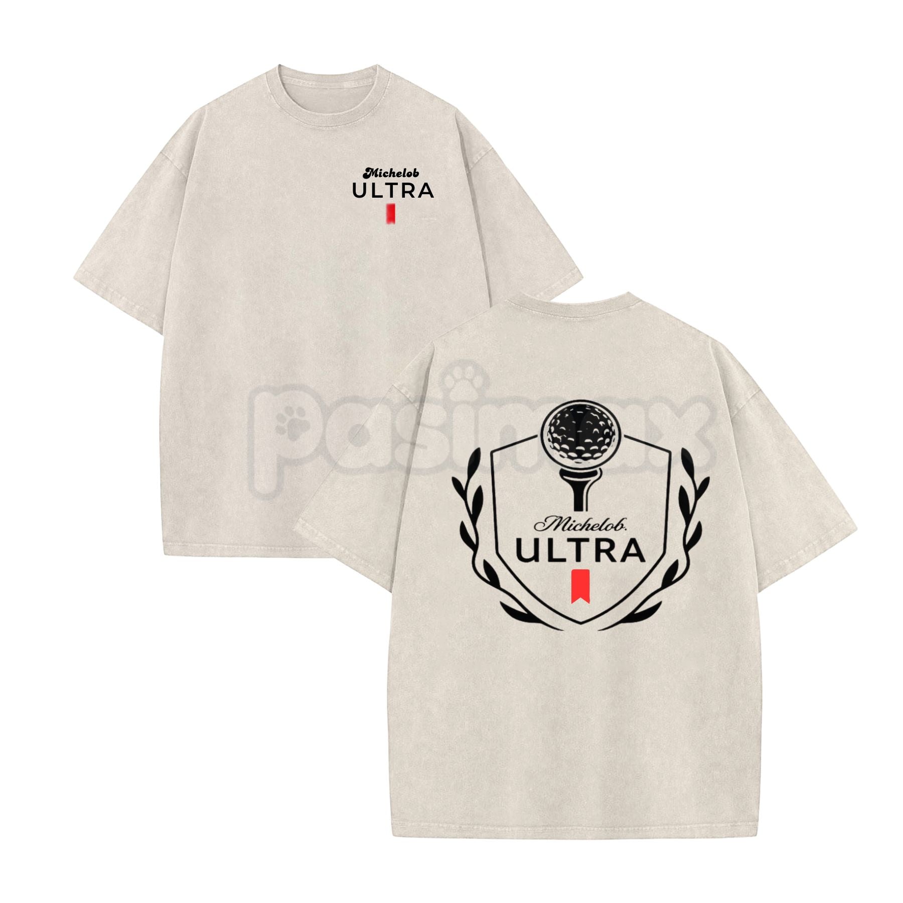 Michelob Ultra Golf Ball T-Shirt – Vintage Distressed Graphic Tee, Lightweight 19th Hole Cotton Streetwear Top