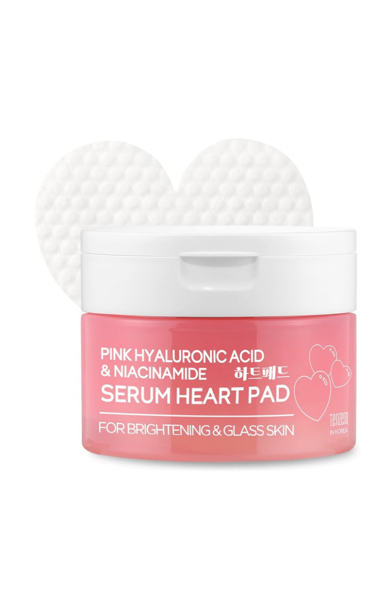 TenZero Hydronic Acid & Niacinamide Heart Serum Pad – Made in Korea
