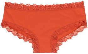Pretty Red Lace-Trim Hipster – Silky & Flattering S–XL