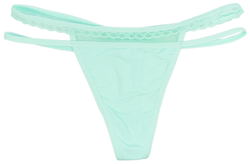 Love Libby Panties Strappy Thong with Mesh and Lace Detail — main product shot